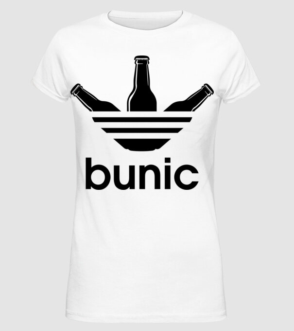 Bunicdidas model alb pe tricou