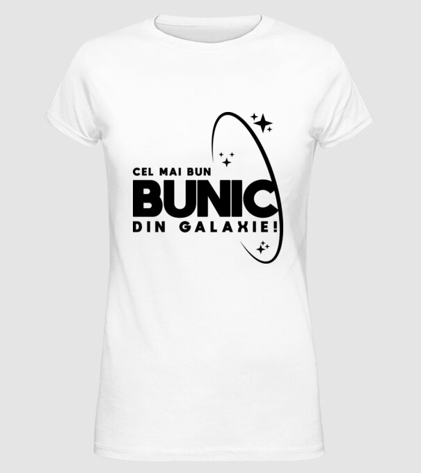Cel mai bun bunic din Galaxie! model alb pe tricou