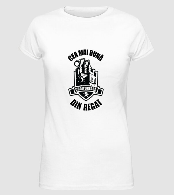 Cea mai bună croitoreasă din regat model alb pe tricou