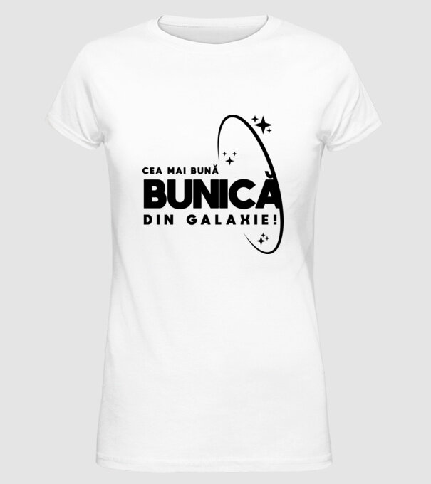Cea mai bună mamă din Galaxie! model alb pe tricou