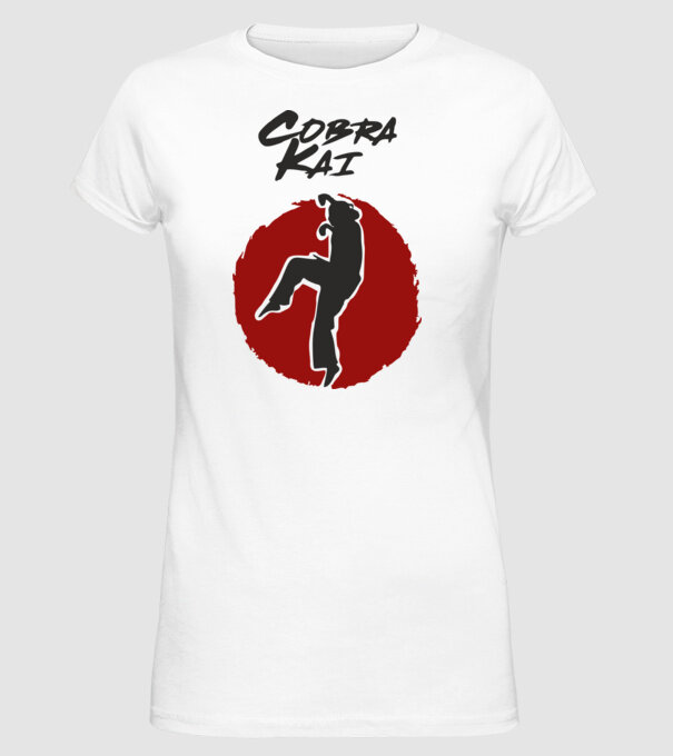cobra kai larusso model alb pe tricou