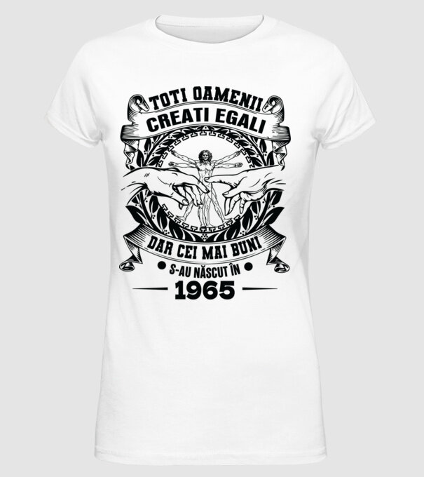 Da Vinci 60 1965 model alb pe tricou