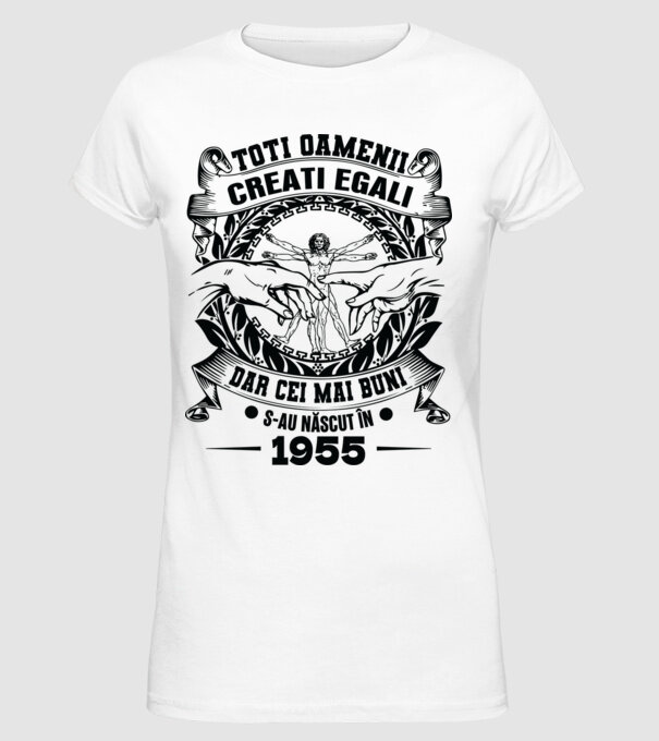 Da Vinci 70 1955 model alb pe tricou