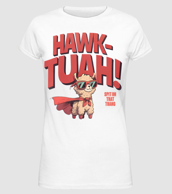 hawk tuah llama spit on that thang model alb pe tricou