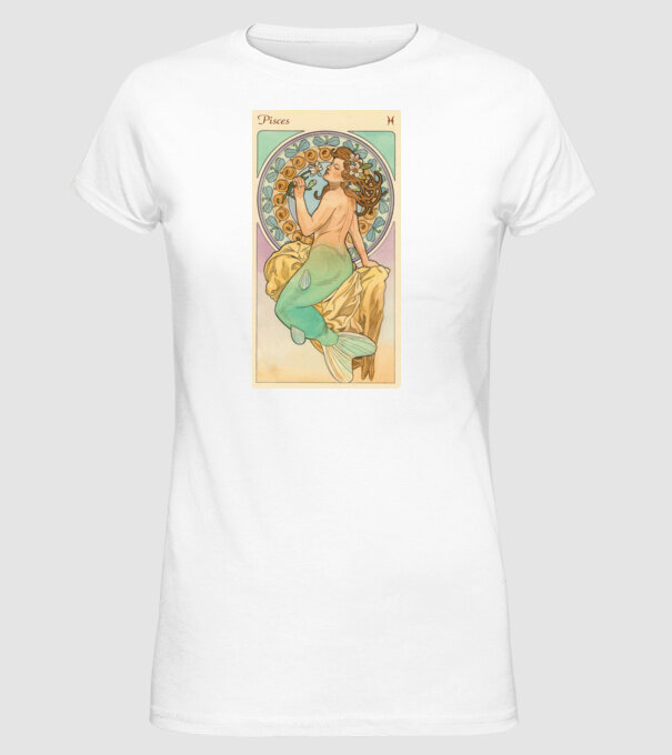 Horoscop Tarot PESTI model alb pe tricou