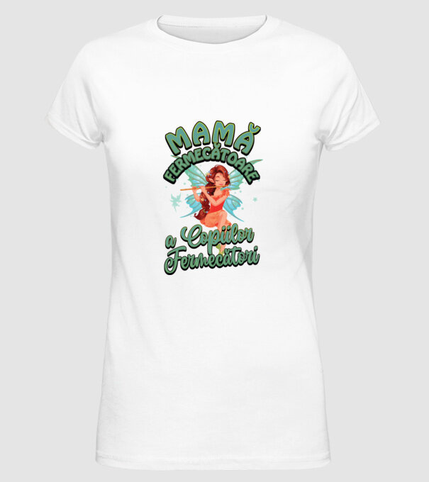 Mamă fermecătoare a copiilor fermecători model alb pe tricou