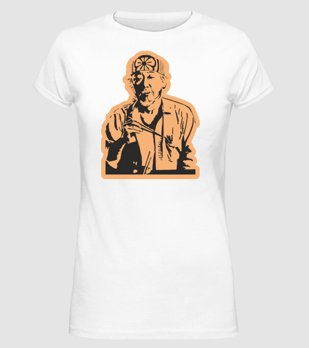 Mister miyagi cobra kai model alb pe tricou