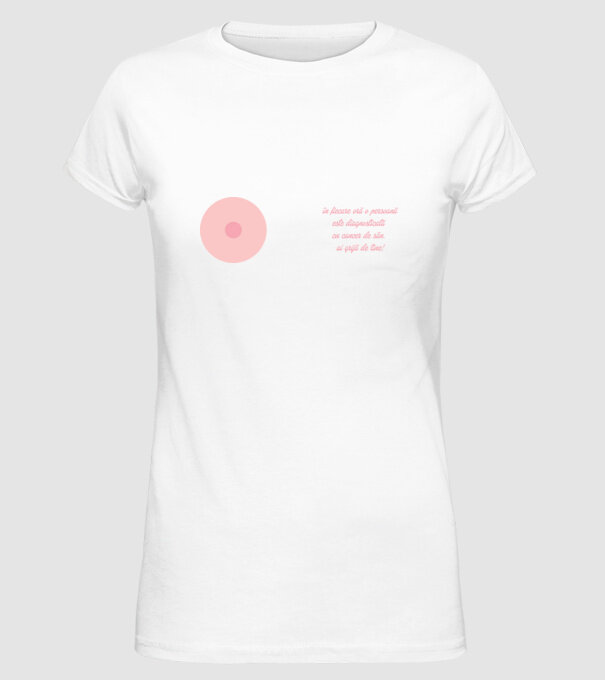 în fiecare oră o persoană este diagnosticată cu cancer de sân. ai grijă de tine! model alb pe tricou
