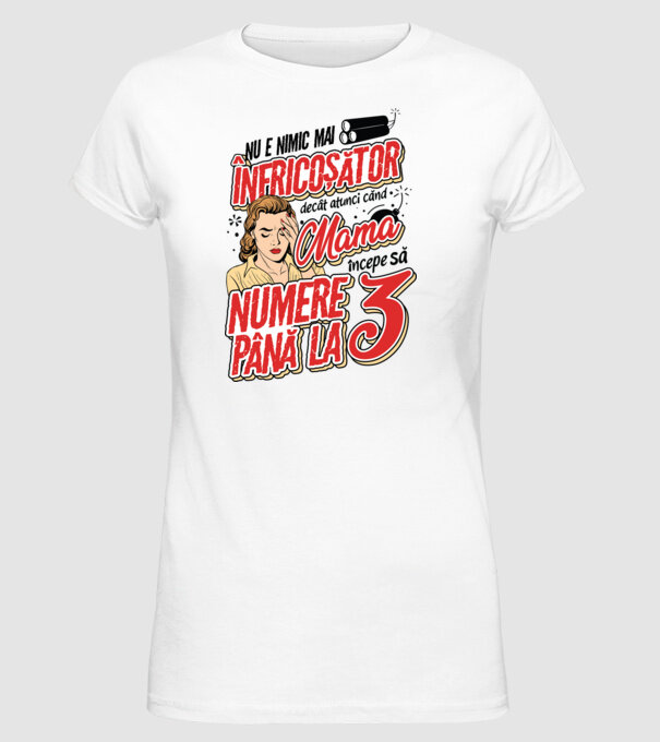 Nu e nimic mai înfricoșător decât model alb pe tricou