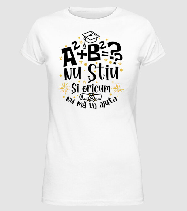 Nu știu, și oricum nu mă va ajuta model alb pe tricou