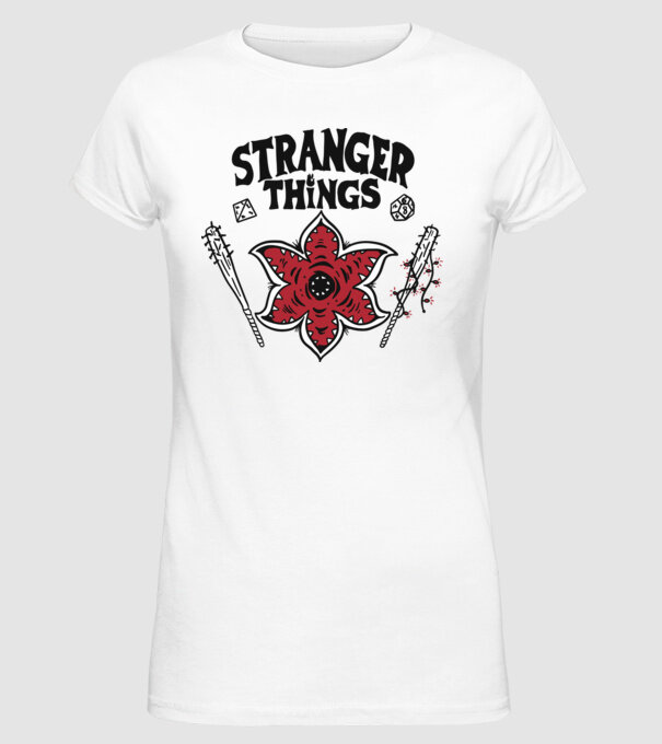 stranger things demogorgon head2 model alb pe tricou