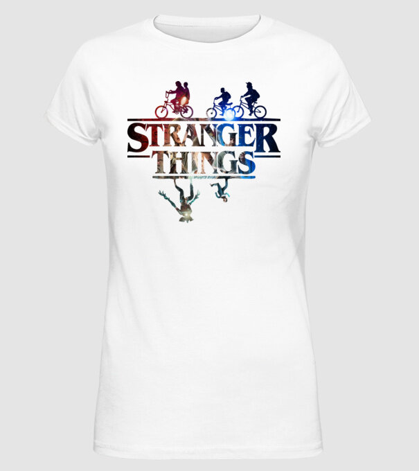 stranger things quote poster2 model alb pe tricou