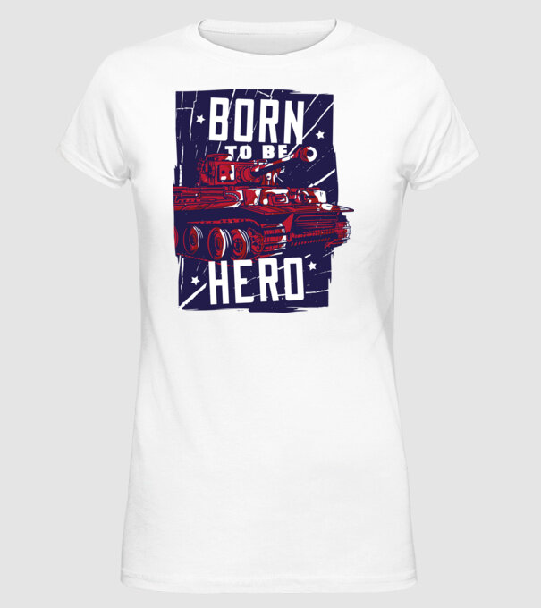 Tancuri model alb pe tricou