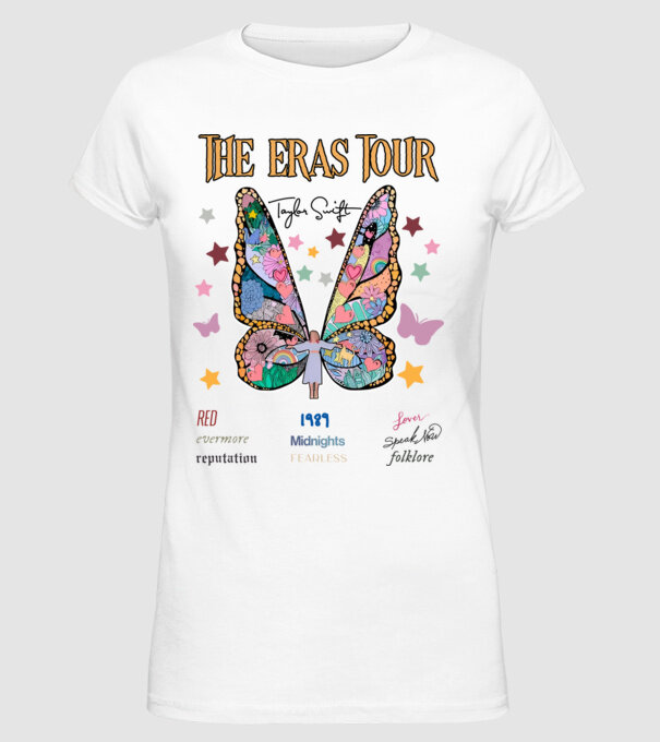 Taylor Swift eras fairy model alb pe tricou