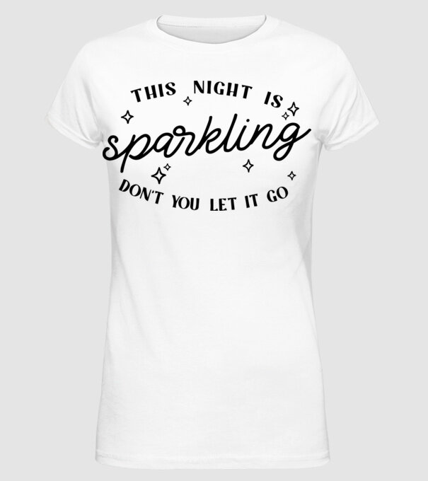 Taylor Swift This night is sparkling model alb pe tricou