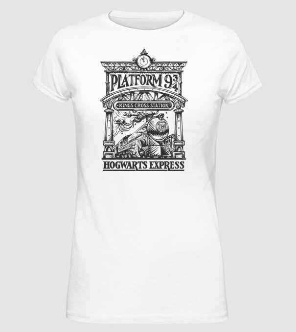 Trenuri model alb pe tricou
