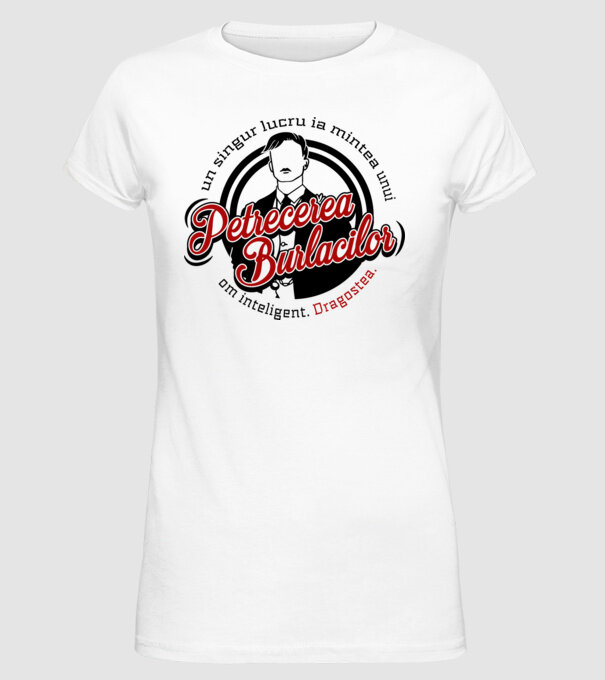 Un singur lucru ia mintea unui om inteligent model alb pe tricou