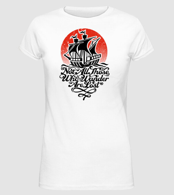 Vapoare model alb pe tricou