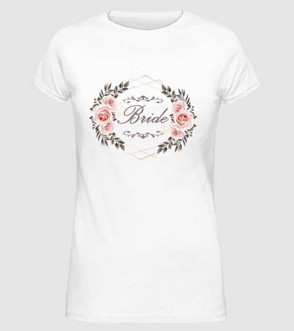 Vintage Bride model alb pe tricou