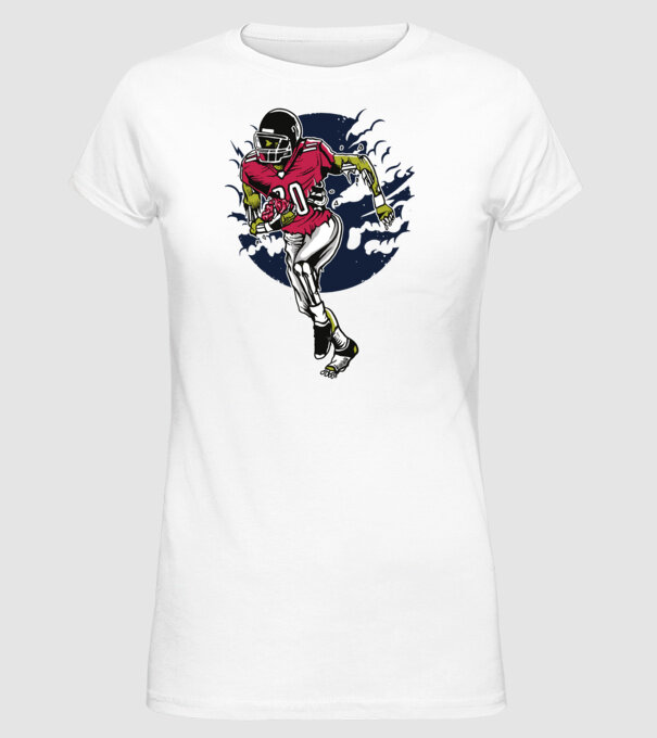 Zombie Player model alb pe tricou