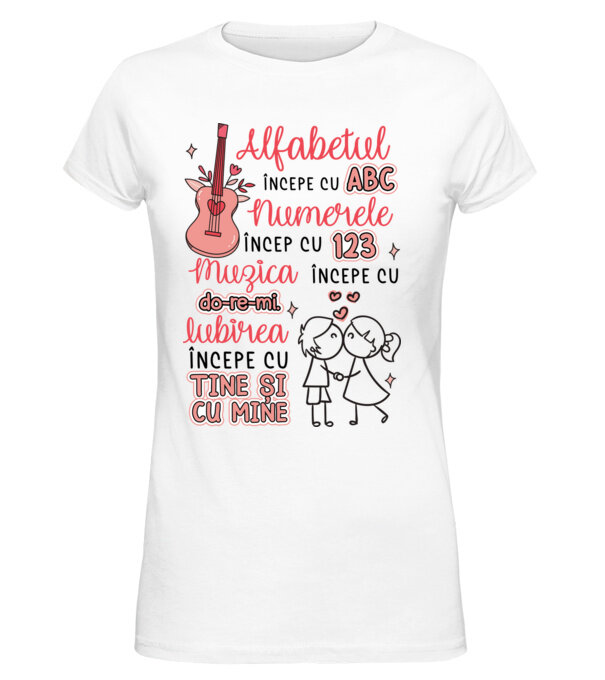  model  pe tricou