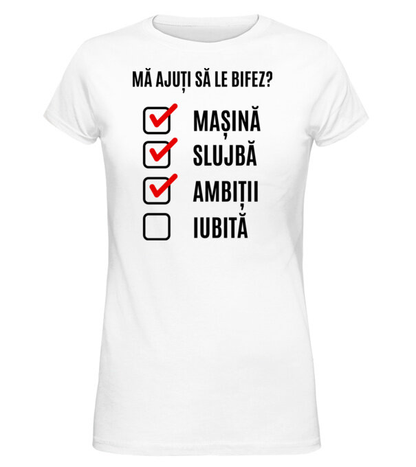  model  pe tricou