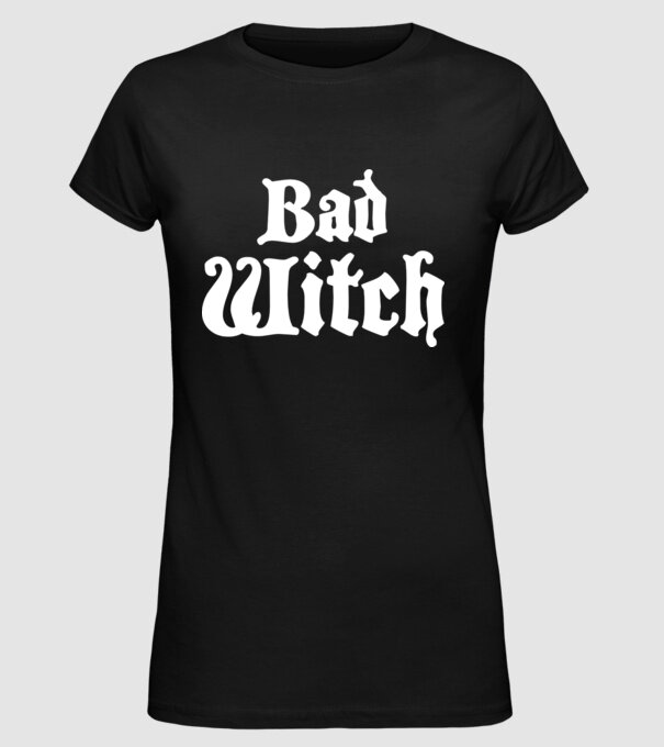 Bad Witch tricou cuplu model negru pe tricou