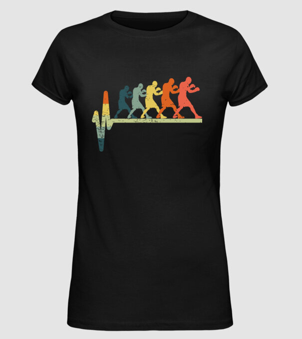 Box EKG model negru pe tricou