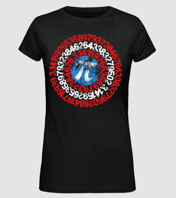 Captain PI model negru pe tricou