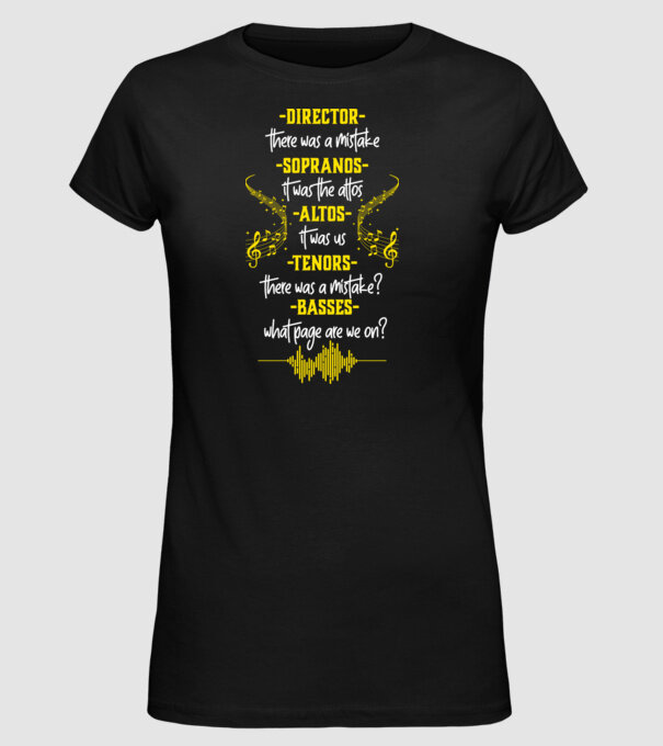 Choir model negru pe tricou