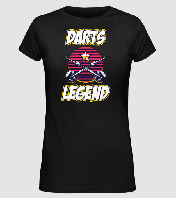 Darts legend model negru pe tricou