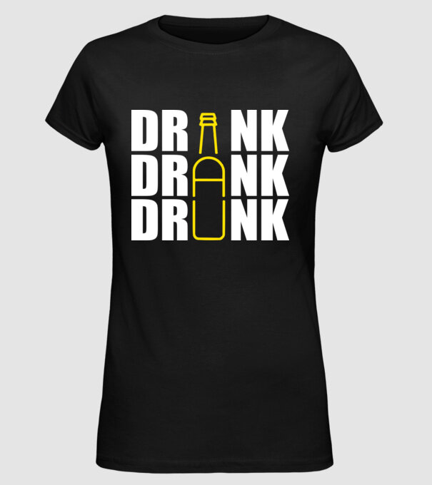 Drink drank drunk model negru pe tricou