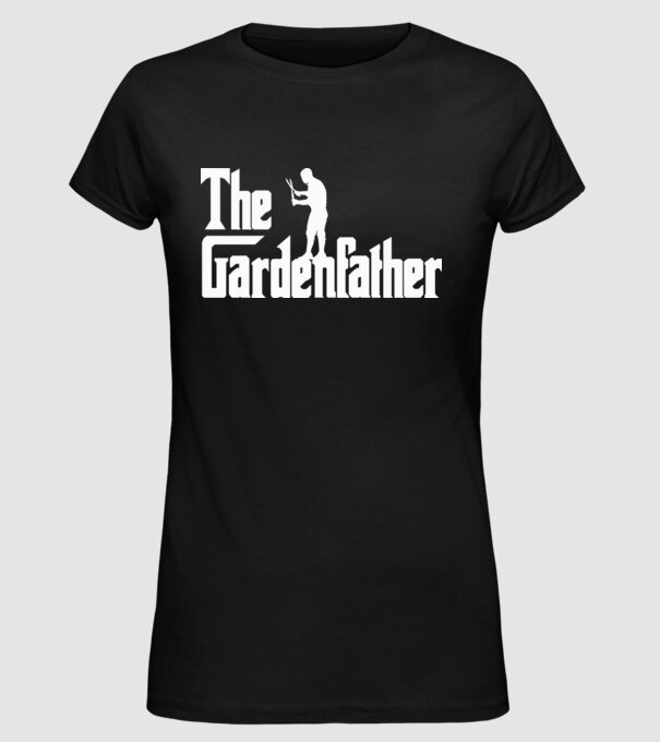 The Gardenfather model negru pe tricou
