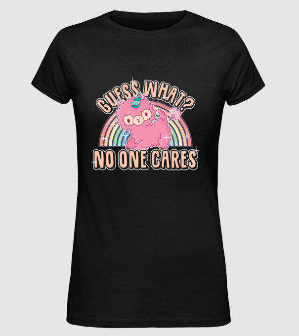 Guess what lama model negru pe tricou