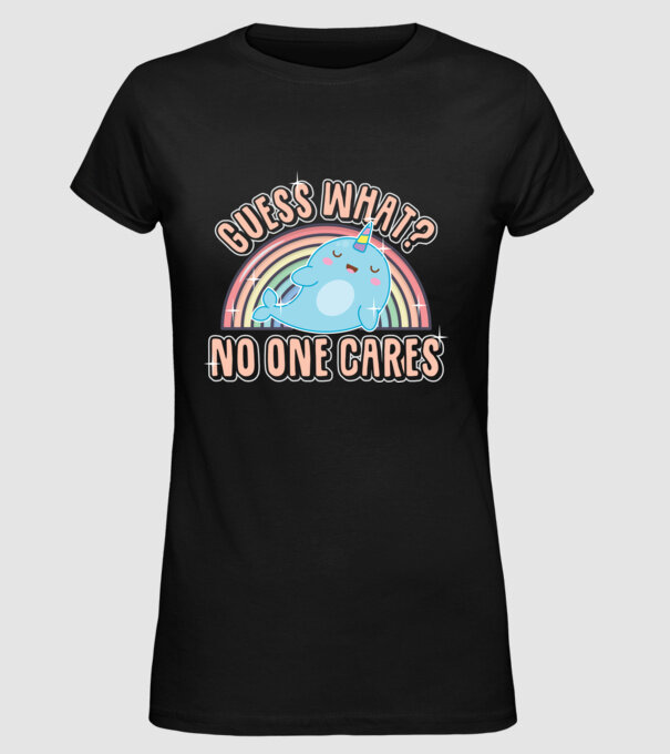 Guess what narval model negru pe tricou