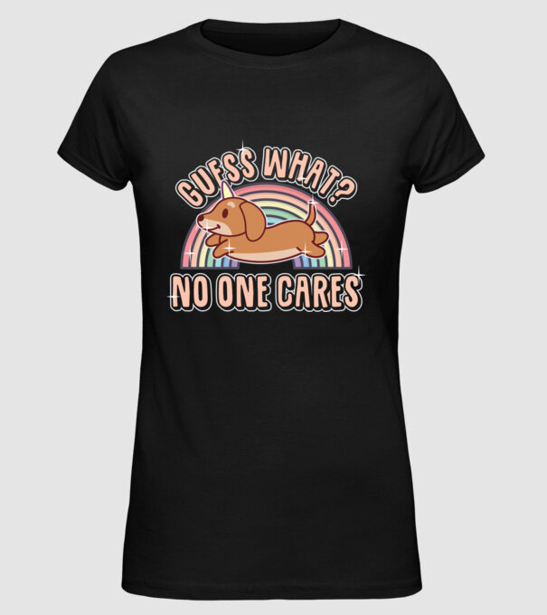 Guess what teckel model negru pe tricou