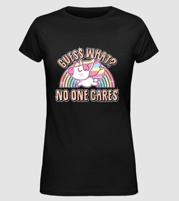 Guess what Unicorn model negru pe tricou