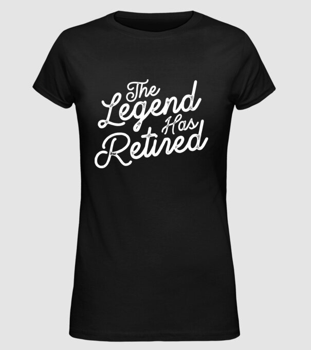 Legend has retired model negru pe tricou