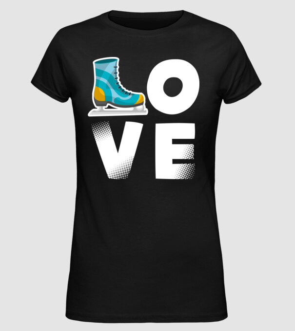 love model negru pe tricou