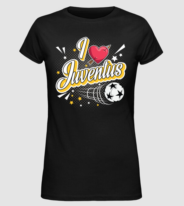 Popart Liverpool Juventus model negru pe tricou