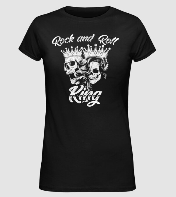 RNR KING model negru pe tricou