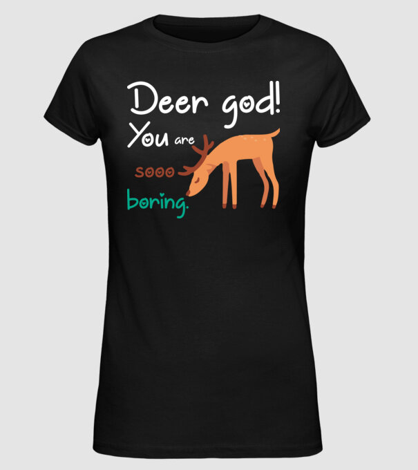 You = boring model negru pe tricou