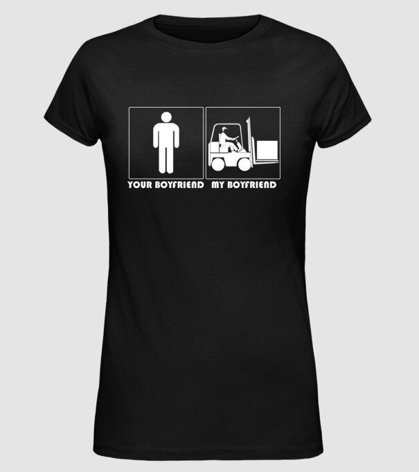 Your BYFRND MBYFRND model negru pe tricou