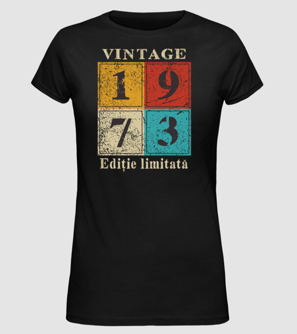 1973 - Ediție limitată model negru pe tricou
