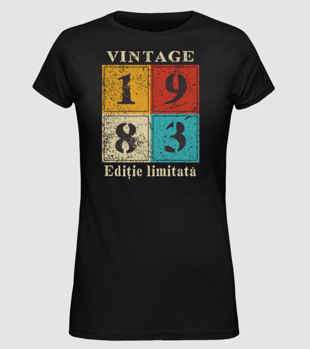 1983 - Ediție limitată model negru pe tricou