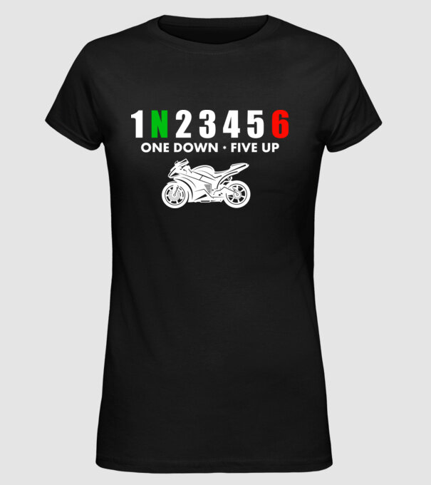 1N23456 model negru pe tricou
