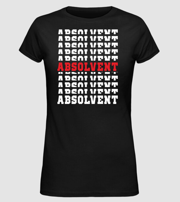 absolvent 2022 model negru pe tricou