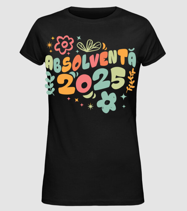 Absolventă 2025 model negru pe tricou