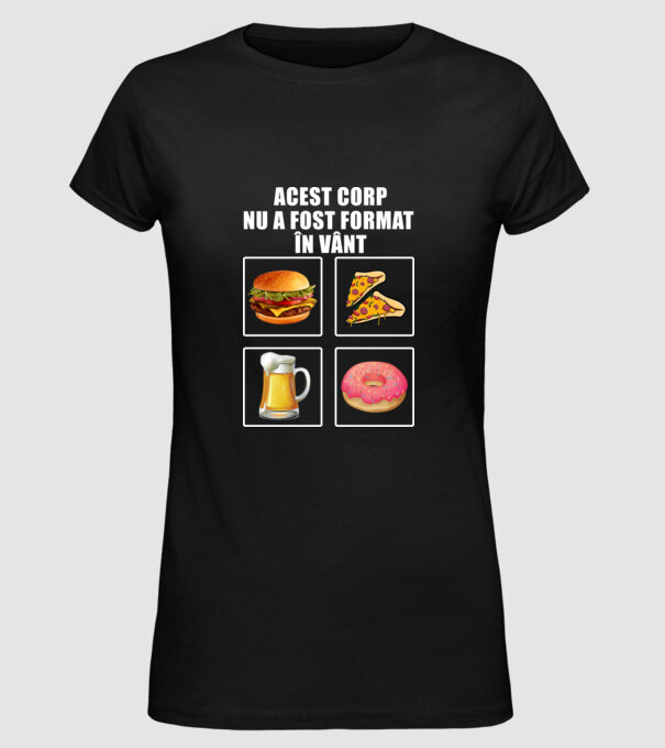 acest corp nu a fost format în vânt model negru pe tricou