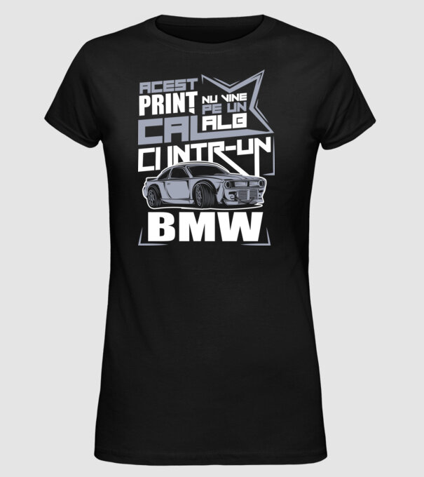 Acest prinț nu vine pe un cal alb, ci într-un BMW model negru pe tricou